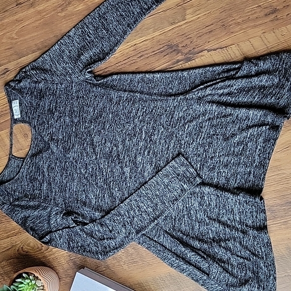 Maurices Marled 24/7 Tunic/Top with Cut Out Back - Picture 2 of 9